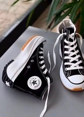 38 Beden siyah Renk Converse Runn Star