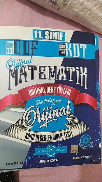 11.SINIF MATEMATİK ORİJİNAL DERS FÖYLERİ
