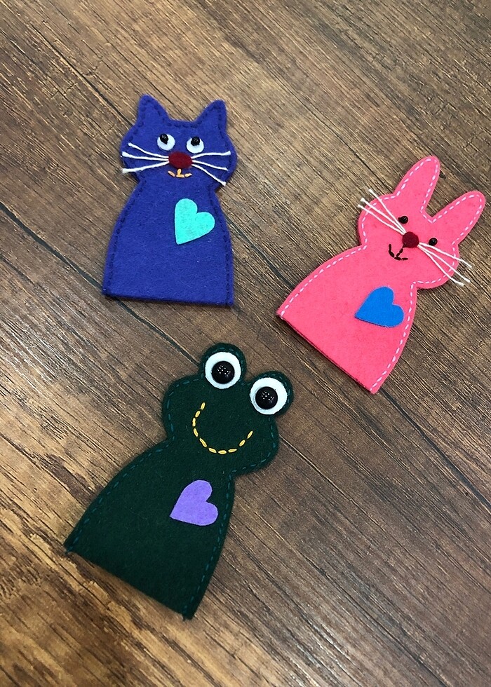 Keçe parmak kukla - Görsel 2