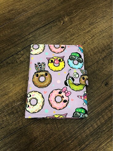 Donut kumaş pasaport/ruhsat kılıfı - Görsel 2