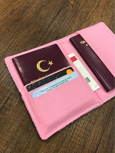 Donut kumaş pasaport/ruhsat kılıfı - Görsel 6