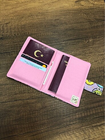 Donut kumaş pasaport/ruhsat kılıfı - Görsel 5