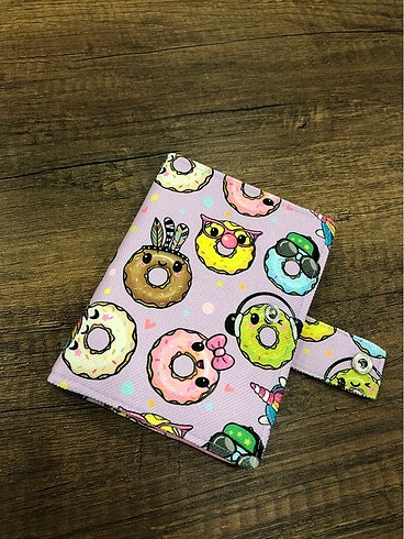Donut kumaş pasaport/ruhsat kılıfı - Görsel 3