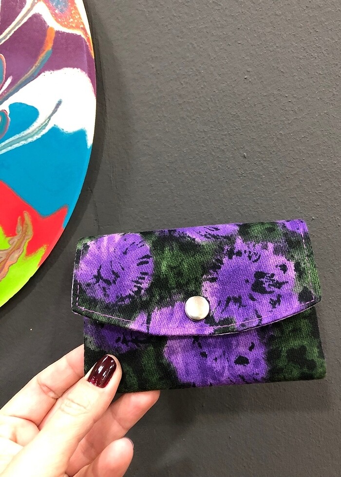 Kumaş kartlık cüzdan - Görsel 3