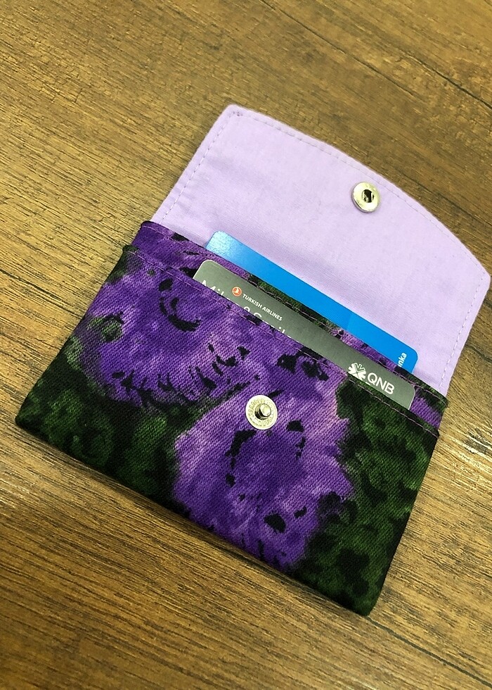 Kumaş kartlık cüzdan - Görsel 4