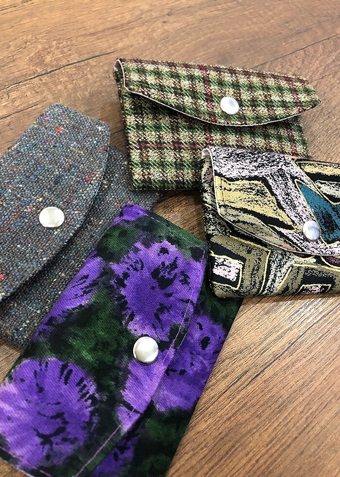 Kumaş kartlık cüzdan - Görsel 2