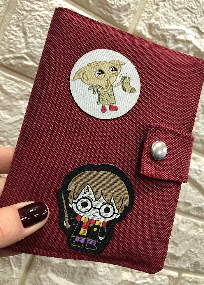 Harry Potter kumaş pasaport/ruhsat kılıfı - Görsel 4