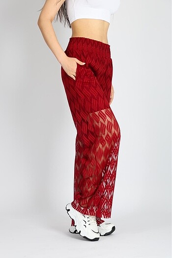 Dantelli rahat pantolon
