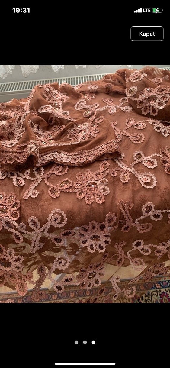 Dantel İşlemeli Bohem Kadın elbise kumaşı - Görsel 3