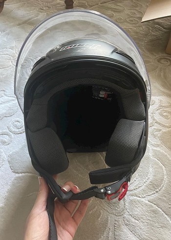 Siyah Biker Tarzı Motosiklet Kaskı - Görsel 5