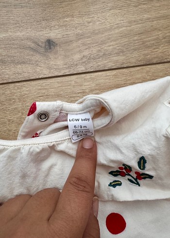 Kız Bebek Uzun Kollu Puantiyeli Örgü Takım - Görsel 2