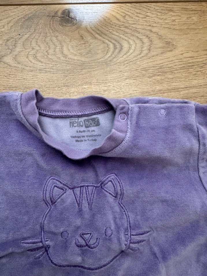 Mor Bebek Kız Takımı Uzun Kollu - Görsel 3