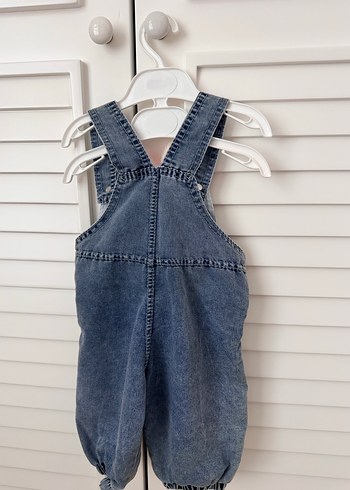 Erkek Çocuk Renkli Nakışlı Denim Salopet - Görsel 2