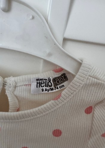 Uzun Kollu Pembe Puantiyeli Kız Elbisesi - Görsel 3