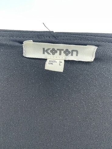 l Beden siyah Renk Koton Bluz %70 İndirimli.
