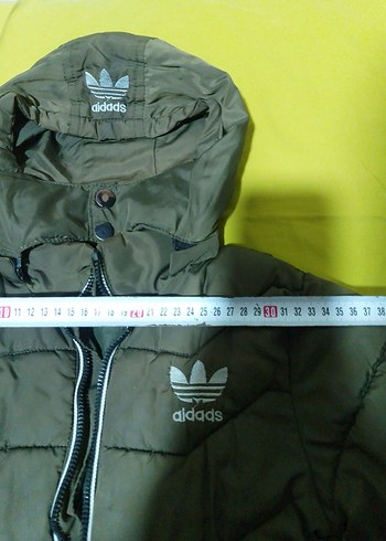 Erkek çocuk Yeşil Kapüşonlu Fermuarlı Kışlık Mont - Görsel 3