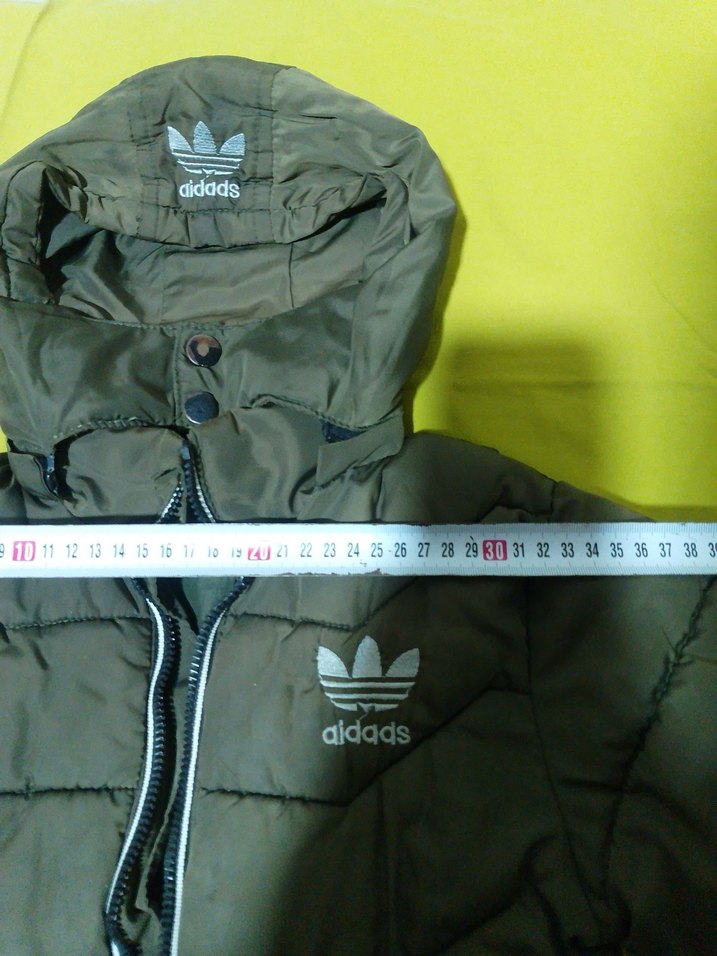 Erkek çocuk Yeşil Kapüşonlu Fermuarlı Kışlık Mont - Görsel 3