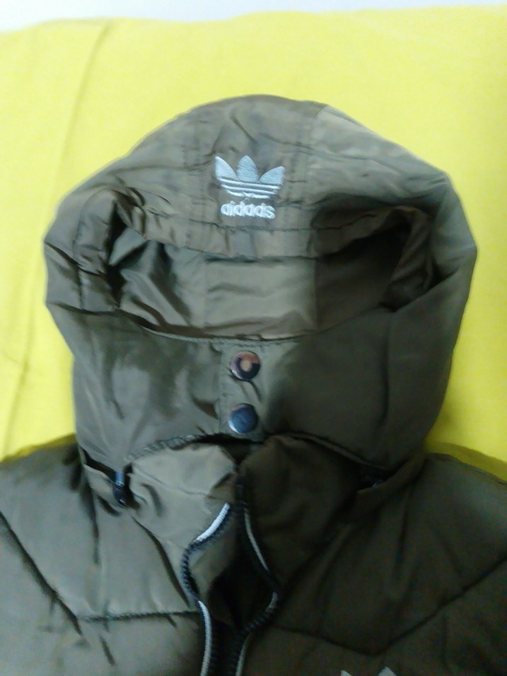 Erkek çocuk Yeşil Kapüşonlu Fermuarlı Kışlık Mont - Görsel 2