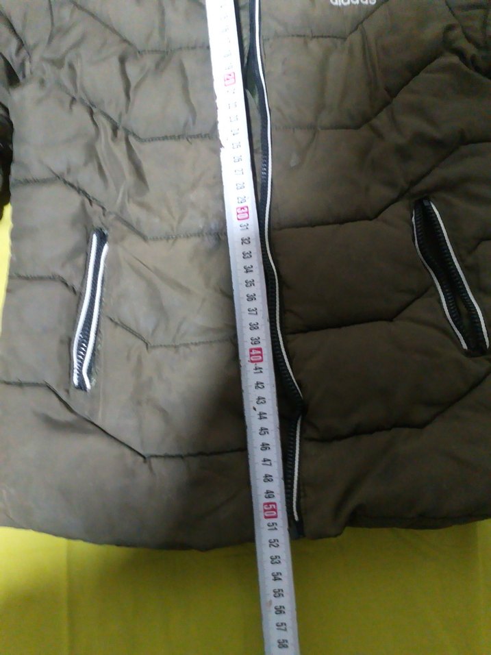 Erkek çocuk Yeşil Kapüşonlu Fermuarlı Kışlık Mont - Görsel 4