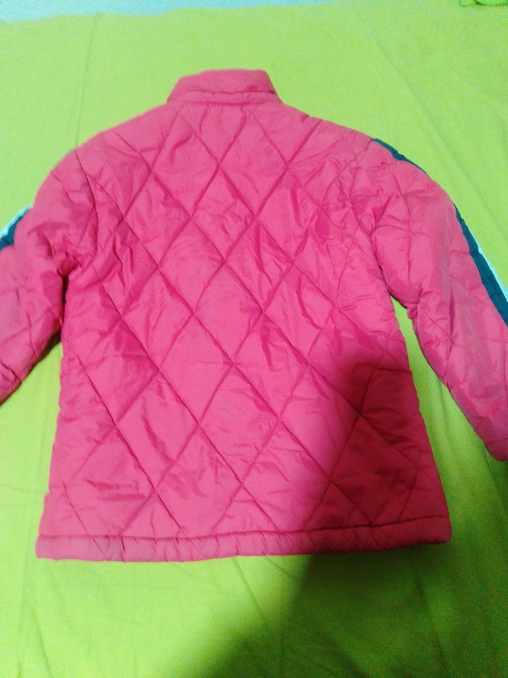 Çocuk Pembe Kapüşonlu Fermuarlı Kışlık Mont , RGSS kullanılmış - Görsel 5