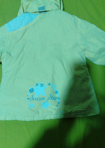 Pastel Yeşil Kapüşonlu Rahat Kadın Ceket - Görsel 9