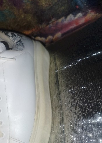 40 Beden Beyaz Stiletto Topuklu Kadın Spor Ayakkabı