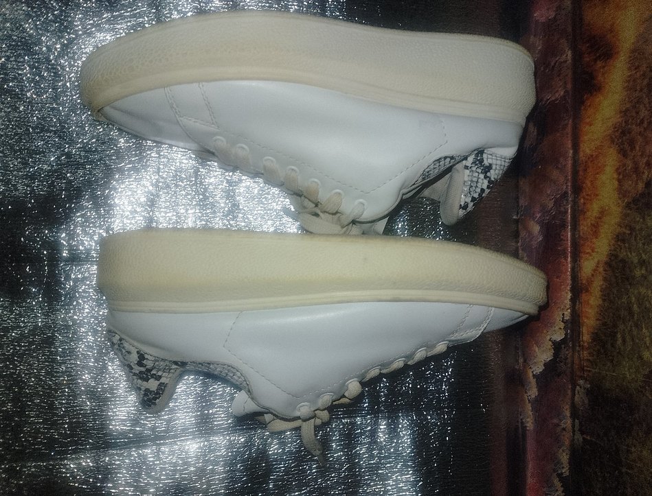 Beyaz Stiletto Topuklu Kadın Spor Ayakkabı - Görsel 5