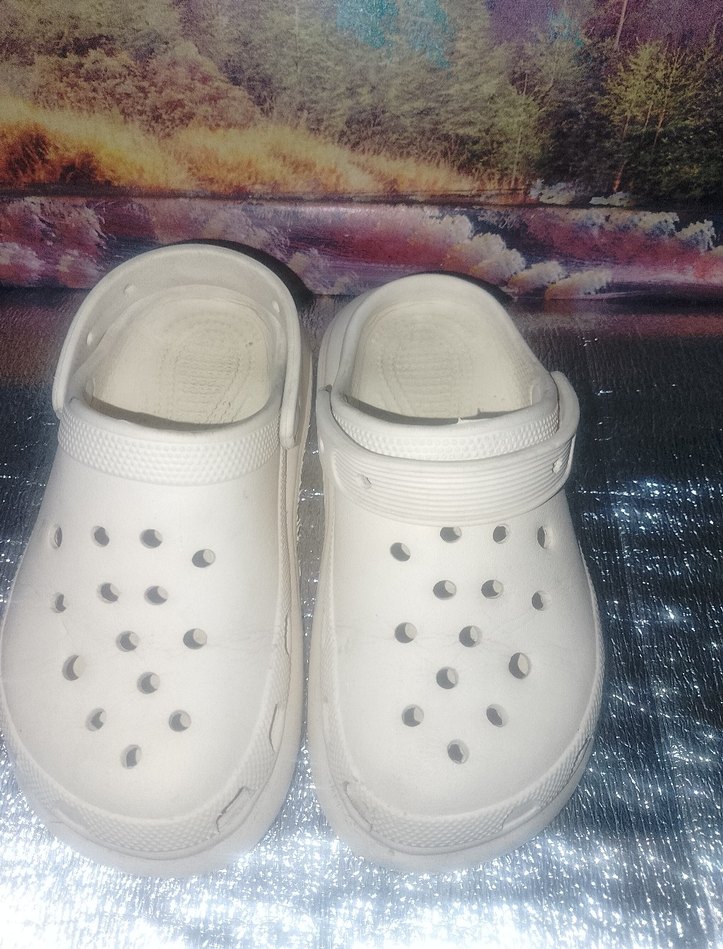 Beyaz Kız Çocuk Rahat Terlik croks - Görsel 2