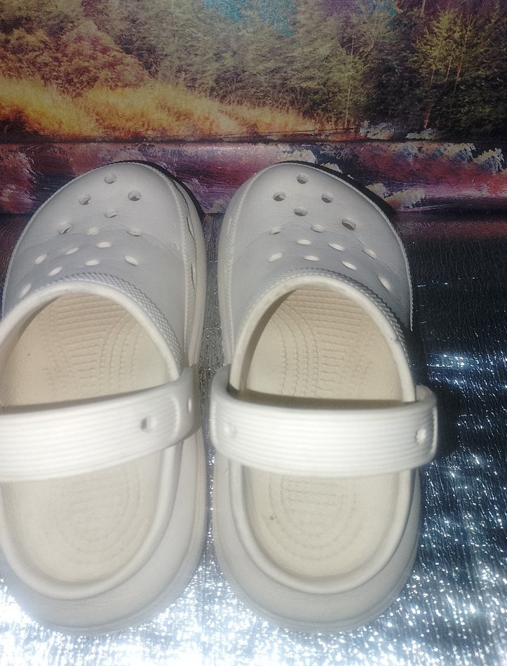 Beyaz Kız Çocuk Rahat Terlik croks - Görsel 4