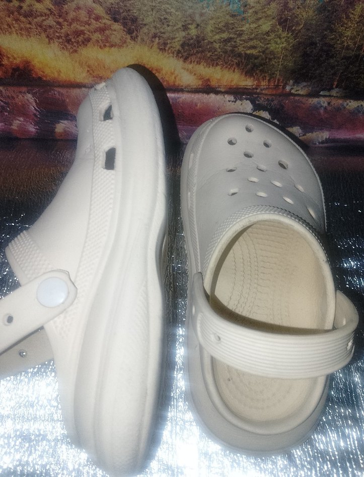 Beyaz Kız Çocuk Rahat Terlik croks - Görsel 5