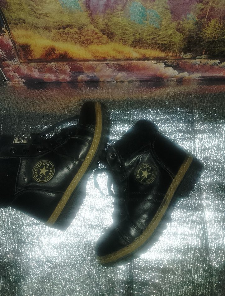 SOMICKS Siyah Yılan Desenli Dolgu Topuk Bot - Görsel 4