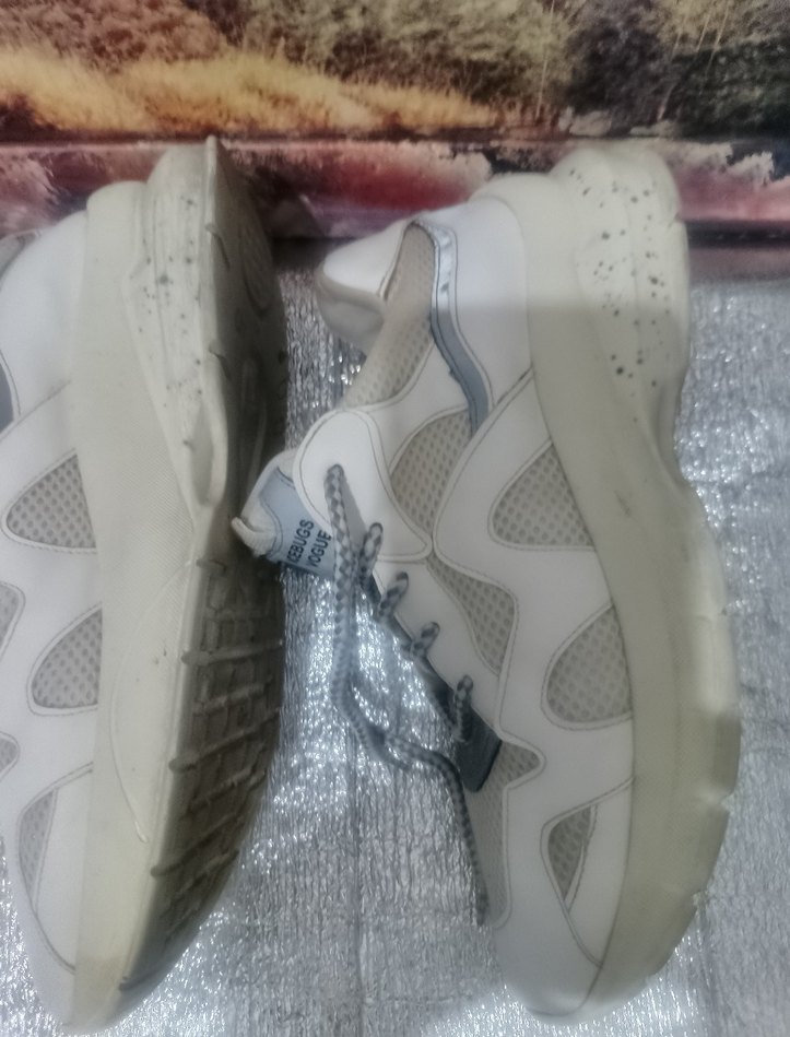 Beyaz Kadın Dolgu Topuklu Spor Ayakkabı - Görsel 4