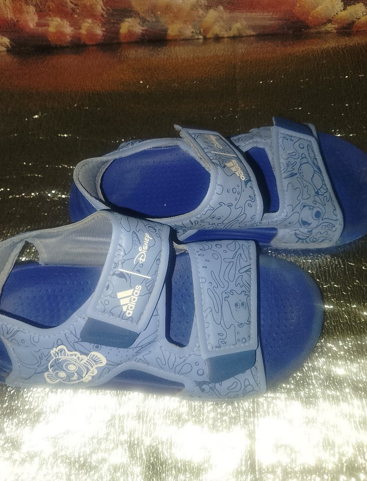 Mavi Parlak Tokalı Erkek Çocuk Terlik - Görsel 5