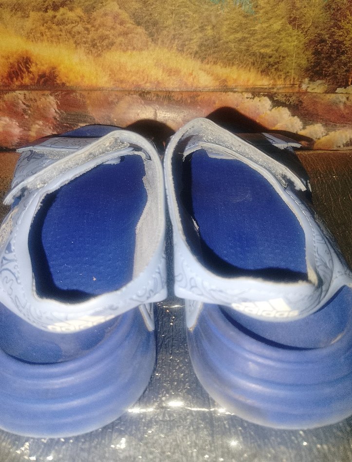 Mavi Parlak Tokalı Erkek Çocuk Terlik - Görsel 4