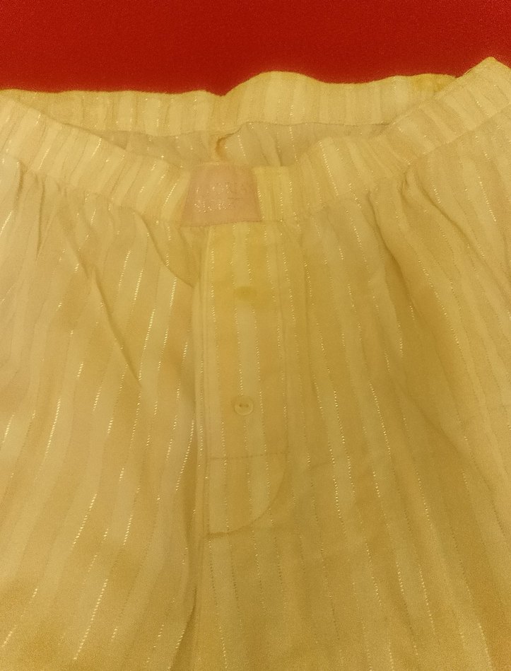 Beyaz Pilili Kadın Kumaş Psntolon - Görsel 5