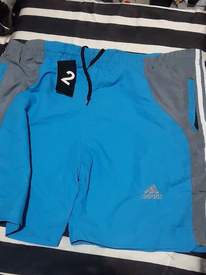 Mavi Çiçek Desenli Erkek Yüzücü Şortu - Görsel 2