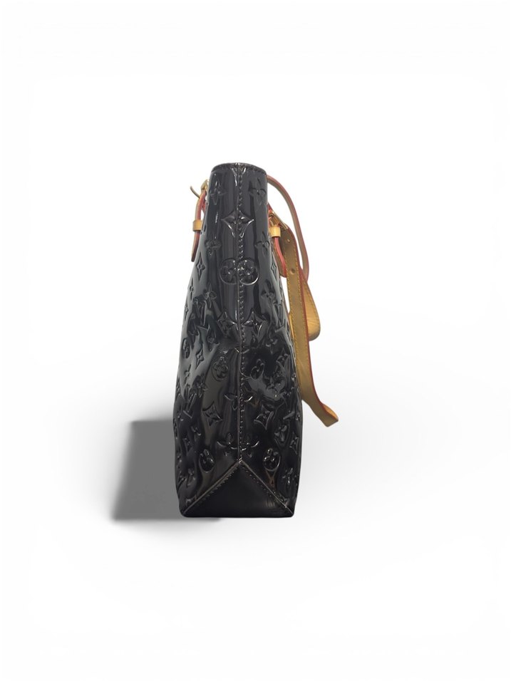 Louis Vuitton Orjinal Siyah Parlak Deri Tokalı Kadın Çanta - Görsel 2