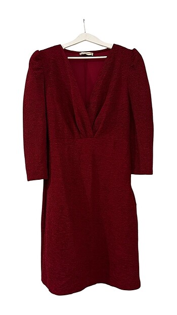 Mudo Collection Bordo Elbise 42 Beden