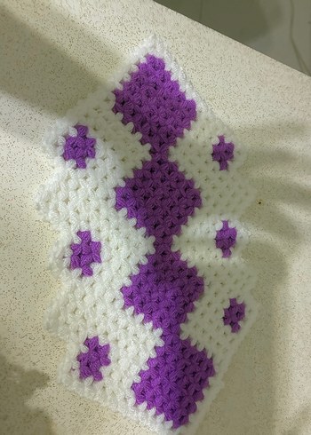 Mor ve Beyaz Renkli Banyo Süngeri - Görsel 2