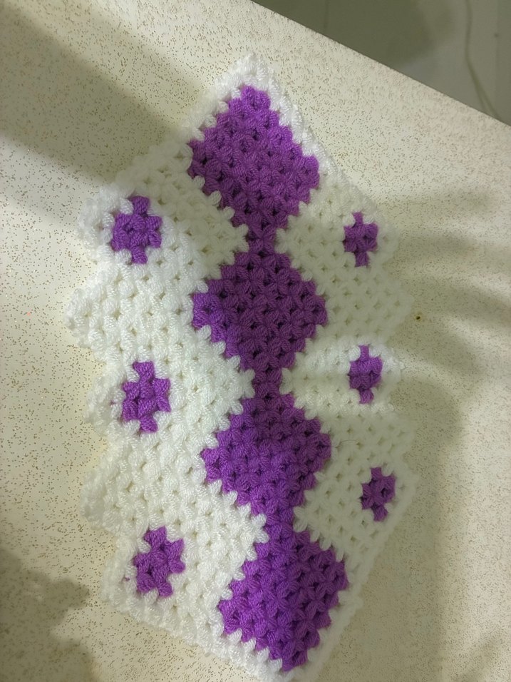 Mor ve Beyaz Renkli Banyo Süngeri - Görsel 2