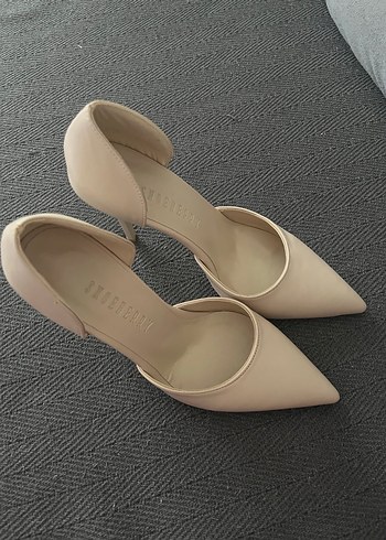 Bej Stiletto Topuklu Kadın Ayakkabı - Görsel 3