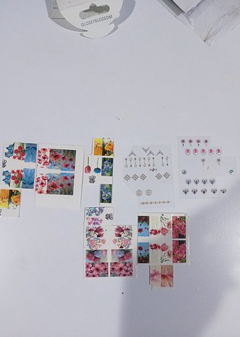 toplam fiyattdır Renkli Tırnak Süslemeleri Seti - Görsel 3