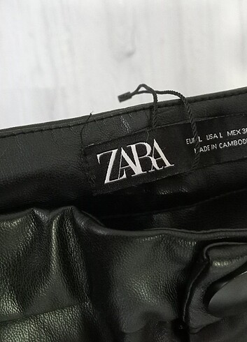 SIFIR ZARA DERİ PANTOLON 