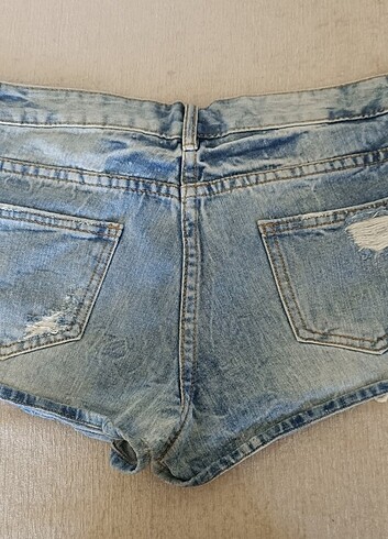 Denim&Co Yazlık mini kot şort 