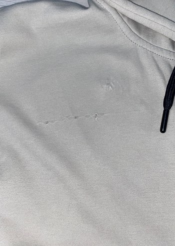 Polo Erkek Beyaz Kapüşonlu Fermuarlı Sweatshirt - Görsel 3