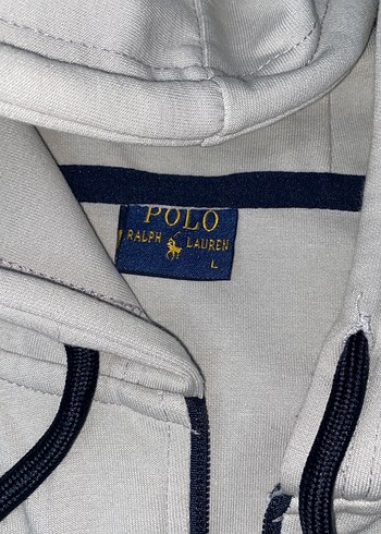 Polo Erkek Beyaz Kapüşonlu Fermuarlı Sweatshirt - Görsel 2