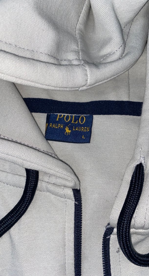 Polo Erkek Beyaz Kapüşonlu Fermuarlı Sweatshirt - Görsel 2