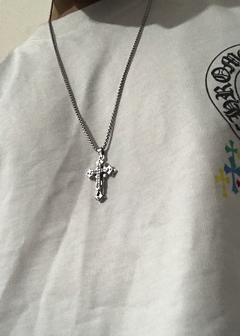 Y2K paslanmaz çelik fashion haç kolye