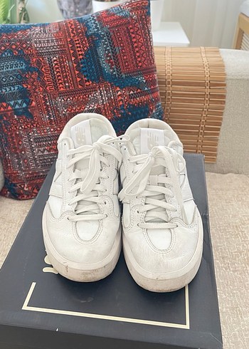 Beyaz Platform Topuklu Kadın Spor Ayakkabı - Görsel 3