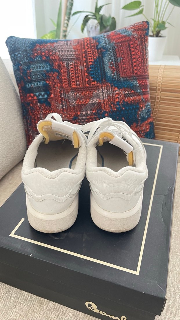 Beyaz Platform Topuklu Kadın Spor Ayakkabı - Görsel 4